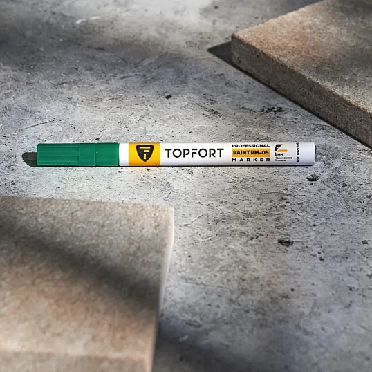 Маркер лаковый TOPFORT Paint 1 мм зеленый