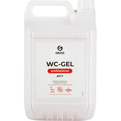 Профхим сантех кисл гель д/очистки минерал.отлож Grass/WC-GEL, 5,3кг