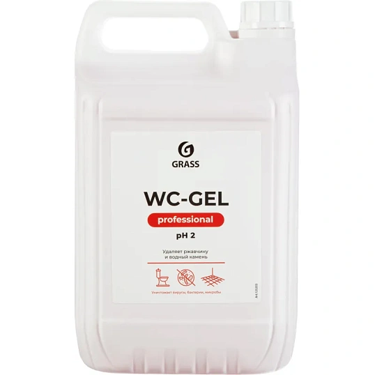 Профхим сантех кисл гель д/очистки минерал.отлож Grass/WC-GEL, 5,3кг