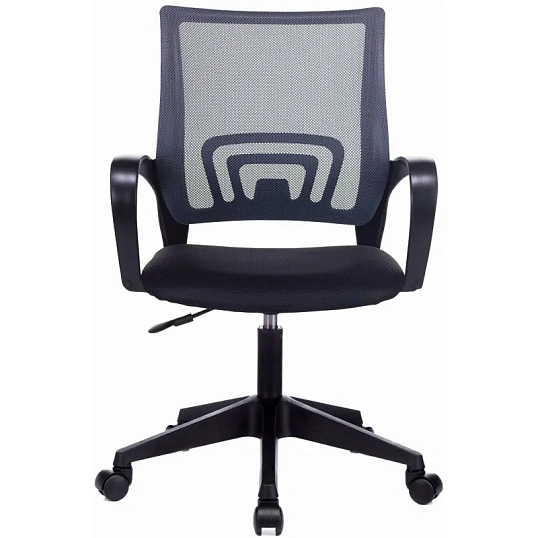 Кресло VB_Echair-396 (LT) сетка/ткань серый пластик