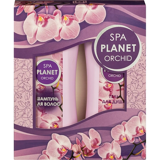 Подарочный набор 061SPA Planet ORCHID Шампунь 250 + Гель д/душа 250) жен