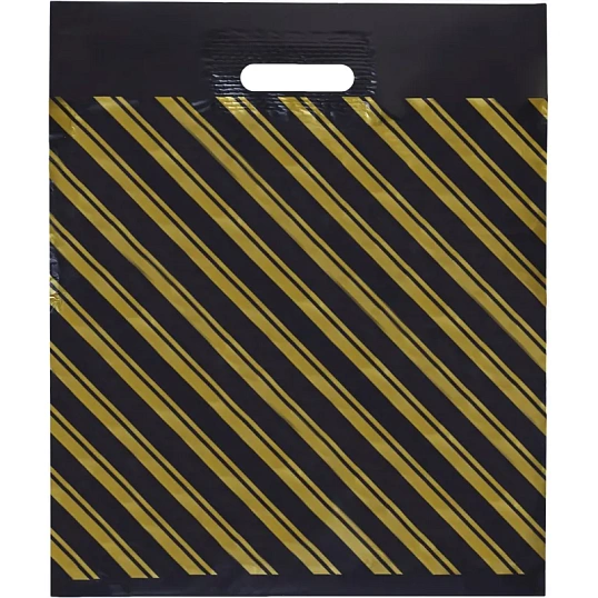 Пакет с вырубной ручкой,ПВД,40х47см,55мкм,50 шт/уп