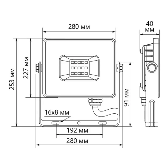Прожектор светодиодный Feron LL-923 IP65 150W 6400K (32104)