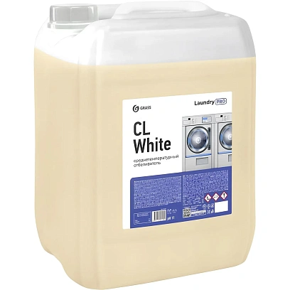Профхим д/стирки отбеливатель дез/эфф с хлором Grass/CL White, 20л