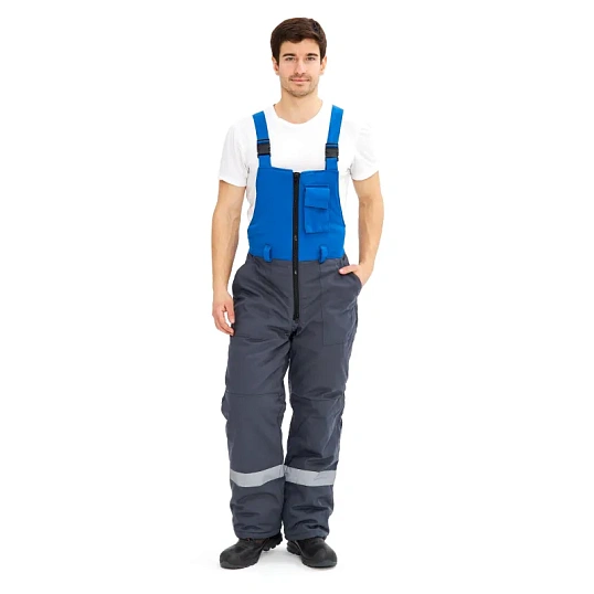 Костюм рабочий зимний з09-КПК с СОП антистат сер/син (р.56-58) 182-188