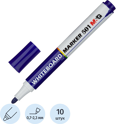 Маркер для белых досок M&G 2,3 мм синий