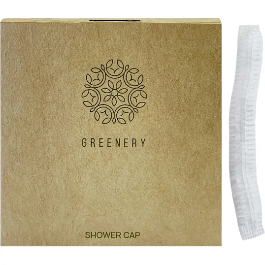 Шапочка для душа GREENERY ,картон,250шт