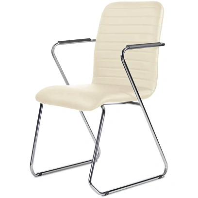 Стул UP_Echair Честер каркас хром кз бежевый