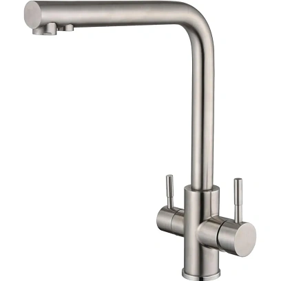 Смеситель д/кухни СС_BALEAR с каналом для питьевой воды нерж.сталь,13450BL