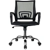 Кресло БР Комус Мебель EChair-396 сетка/ткань,черный,хром