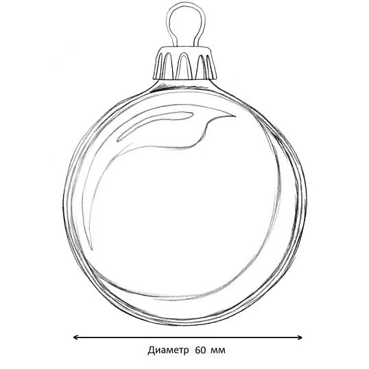 Набор шаров новогодн матовых елочных Серебряный бархат 6см(6шт.) НУ-6986
