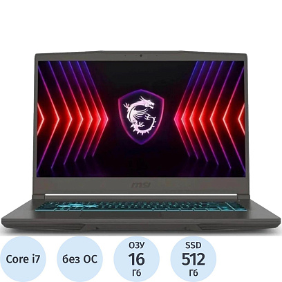 Ноутбук MSI B13VE-3200XRU(9S7-16R831-3200)i7-13620H/16Gb/512G/RTX/15.6/NoOS