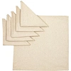 Салфетка 32х32см (к-т 6шт.), рогожка, 160г/м2, Рант бежевый
