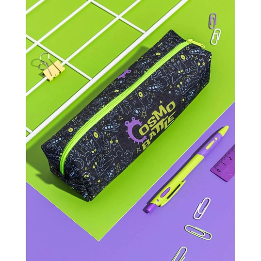 Пенал -косметичка Комус класс Cosmo Battle ПМО 31-20,ткань мягкий,210х50х60