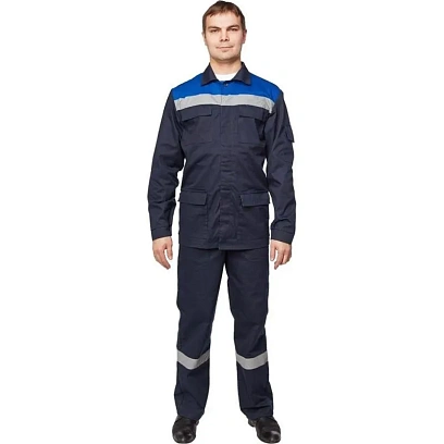 Костюм рабочий летний муж л05-КПК син/вас (р.48-50) 170-176 (Арсенал-СП)