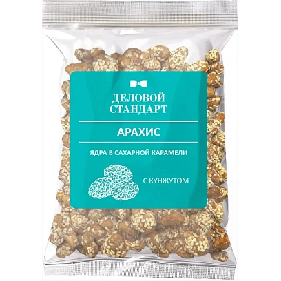 Арахис Деловой Стандарт в карамели с кунжутом 500г