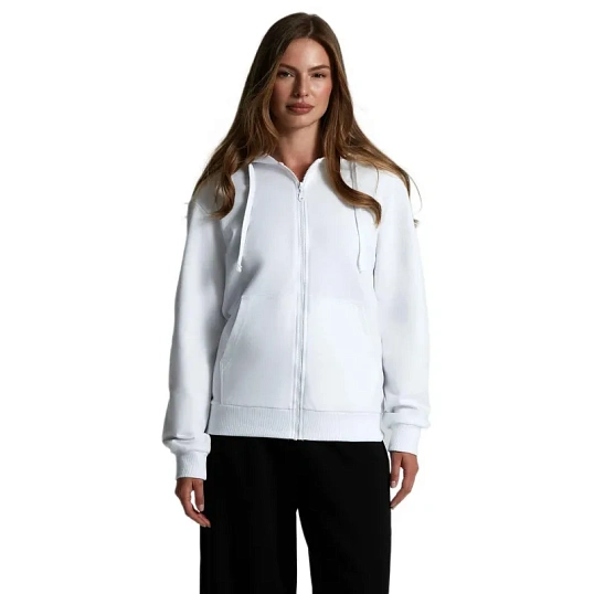 Толстовка на молнии с капюшоном Siverga 2.0,белая, L