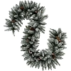 Гирлянда еловая c декором заснеженная 1,8 м GR-1