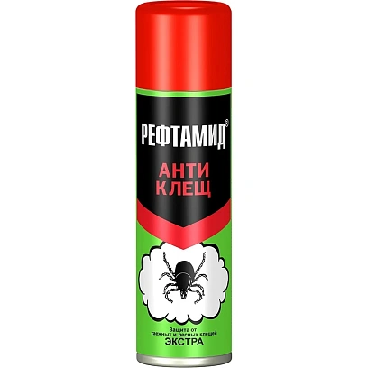 Средство от насекомых РЕФТАМИД Экстра АНТИКЛЕЩ (Усиленный) 145мл