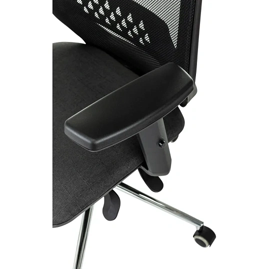 Кресло VB_EChair 663 TC-H/SL черный TW-01 38-418 сетка/ткань