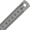 Линейка металлическая 15 см Attache