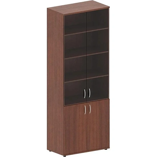 Шкаф IN Рондо витрина со стекл. дверями Ш-14н N6 ноче милано 804х450х2149