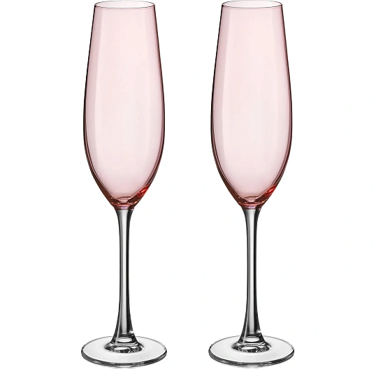 Набор бокалов для шамп COLUMBA, 260мл, декор Розовая чаша, 2шт, БСС0559