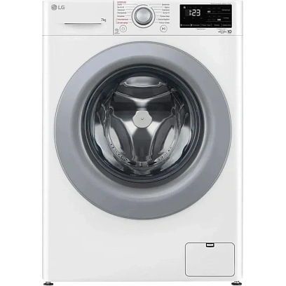 Стиральная машина LG F2V3HS4W кл.:A фронт. макс.:7кг белый инвертер