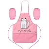 Фартук для труда Комус КлассFriendly cats карман,нарукв,490x390мм,ФН61-20-2
