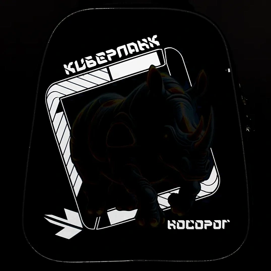 Ранец Комус Класс Basic Киберпанк Носорог, 2 отд, эргоном. Спинка