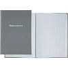 Книга учета Attache А4 96л в клетку блок офсет, бумвинил серый