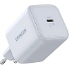 Зарядное устройство UGREEN,сетевое, X524(65053)45W USB-C,GaN,EU,белый
