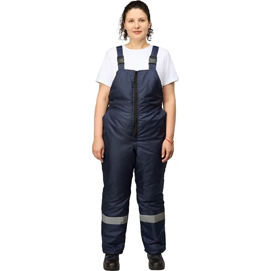 Полукомбинезон рабочий зимний женский з46-ПК синий (р.56-58) 158-164