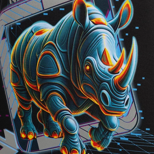 Ранец Комус Класс Basic Киберпанк Носорог, 2 отд, эргоном. Спинка