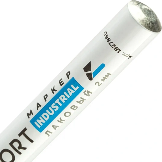 Маркер лаковый TOPFORT Industrial 2 мм белый