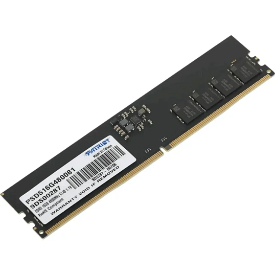 Модуль памяти Patriot DDR5 DIMM 16GB 4800Мгц(PSD516G480081)