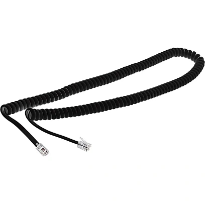 Шнур витой телефонный Rexant 2м черный (18-2023) (10шт/уп.)