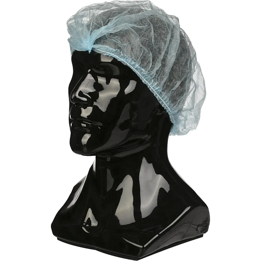 Шапочка -клип одноразовая Шарлотта голубая (100 шт/уп)