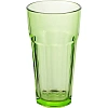 Стакан стеклянный 355 мл (цвета в ассортименте: бирюзовый/зелёный)