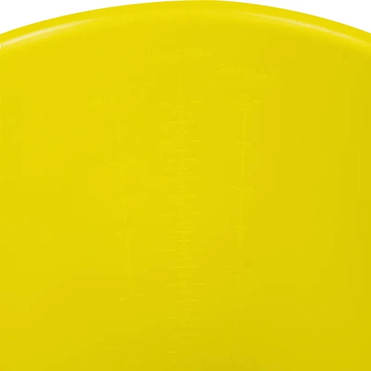 Ведро FBK 9л желтое, армир. пластик противоударный, круглое, 80102-4