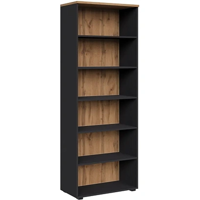 Стеллаж для документов высокий К-Loft 241H003 выс.2106 дуб натур./графит
