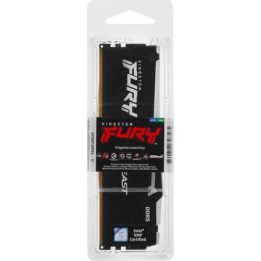 Модуль памяти Kingston FURY Beast DDR5 DIMM 16GB 5600Мгц(KF556C40BBA-16)