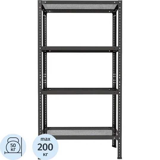 Стеллаж металлический Ульт_Strecky 30/75/150-4-С (Разборный)