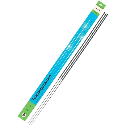 Свеча Бенгальские огни 70см. 3шт/уп, 0981