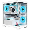 Корпус Bloody BD-CC103 бел.безБП mATX 7x120mm USB2.0x3.0 audio bott PSU