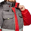 Куртка рабочая зимняя муж з43-КУ крас/сер (р.48-50) 182-188 (серия З)