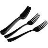 Вилка одноразовая 190мм, черная, ПС 50 шт/уп