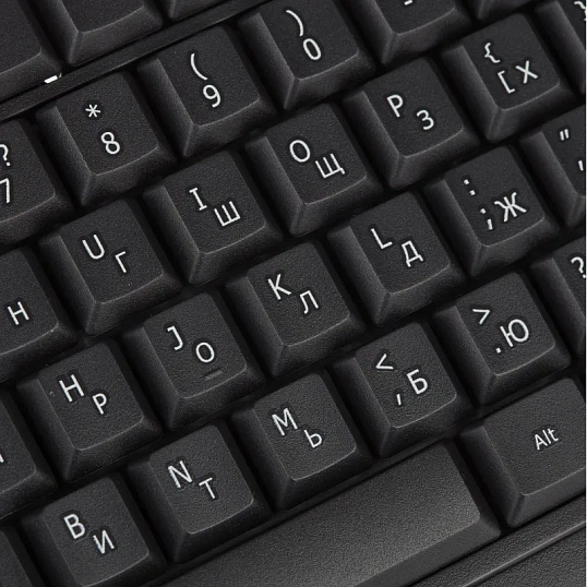 Клавиатура E-KB721 черная, USB, 104кн BT-JKB-003/E-KB721