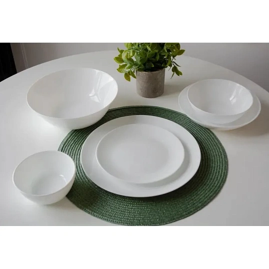 Салатник 240мм, белый, опаловое стекло Сфера 6шт/уп