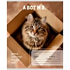 Тетрадь КЛЕТКА 24л. ЗАБАВНЫЕ КОТЫ - 6 цвет.мелов.обл.,ассорти 24-0896